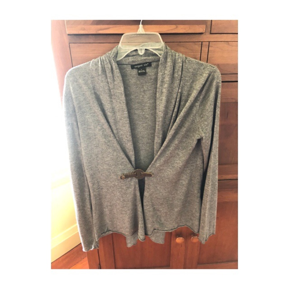 Grey Knit Sweater/ Cardigan